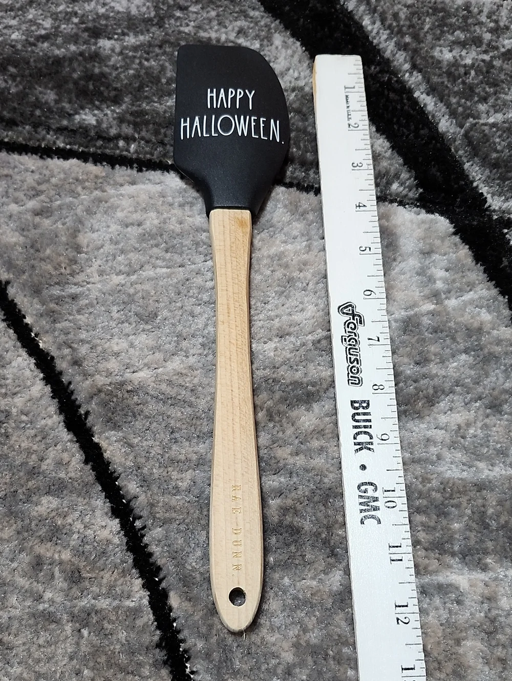 ENAMEL JACK-O-LANTERN BOWL & RAE DUNN HAPPY HALLOWEEN SPATULA BUNDLE